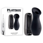 Black 10.3 cm Sucking Stimulator with Rechargeable Charging Case