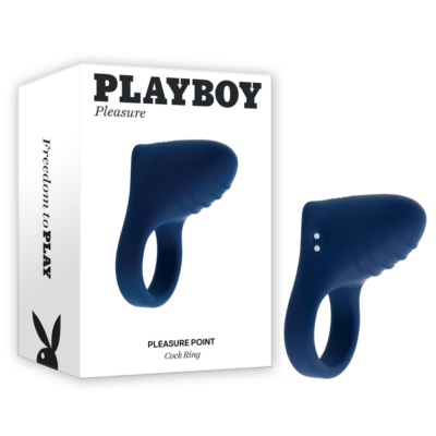 Blue USB Rechargeable Vibrating Cock Ring