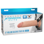 Flesh 15.2 cm Hollow Strap-On