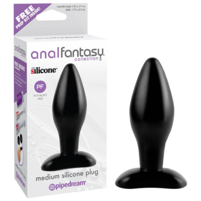 Black 11 cm (4.25'') Butt Plug
