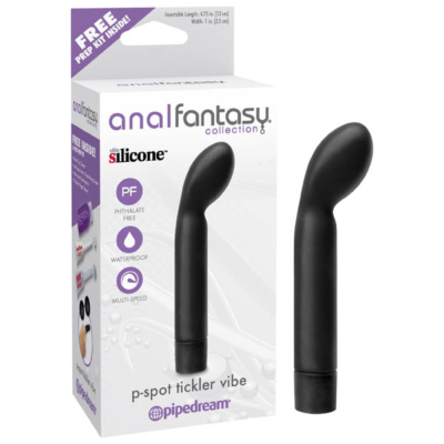 Black 12 cm (4.75'') Prostate Vibrator
