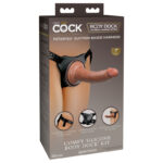 Body Dock Strap-On Harness with Tan 17.8 cm Dong