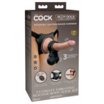 Body Dock Strap-On Harness with 17.8 cm Vibrating Dong & Vibrating Balls