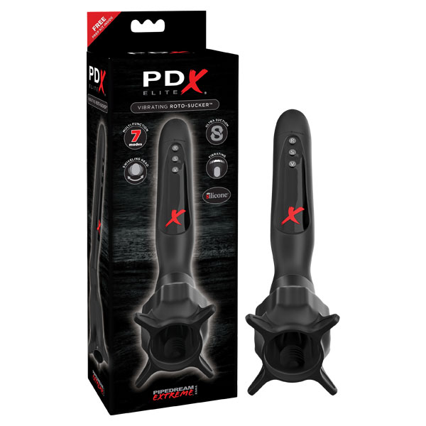 Black Vibrating Head Masturbator