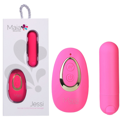 Pink 7.6 cm USB Rechargeable Bullet with Wireless Remote