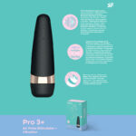 Touch-Free USB-Rechargeable Clitoral Stimulator with Vibration