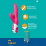 Pink USB Rechargeable Rabbit Vibrator