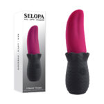 Pink/Black USB Rechargeable Vibrating Tongue Stimulator