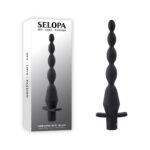 Black 22 cm USB Rechargeable Vibrating Anal Beads