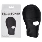 Black Hood with Mouth Opening