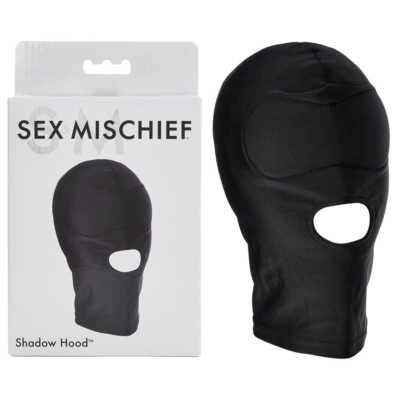 Black Hood with Mouth Opening
