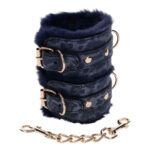 Navy Blue/Gold Furry Restraints