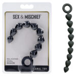 Black 22.9 cm Anal Beads