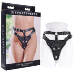 Black Adjustable Strap-On Harness (No Probe Included)