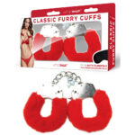 Red Furry Restraints with Bonus Eye Mask