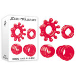 Red Cock Rings - Set of 4