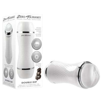 White/Clear 21.2 cm Double Ended Stroker