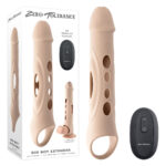 Flesh USB Rechargeable Vibrating Penis Extension Sleeve
