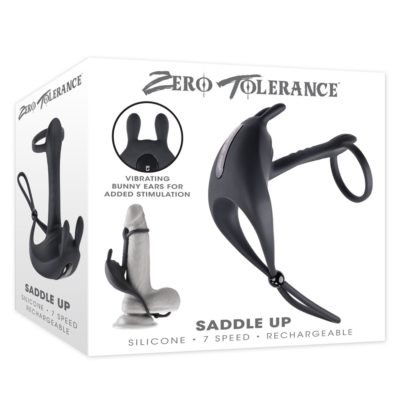 Black USB Rechargeable Vibrating Cock & Ball Rings