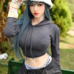 Blue Hair Sex Doll 159cm Plus S41 Joline