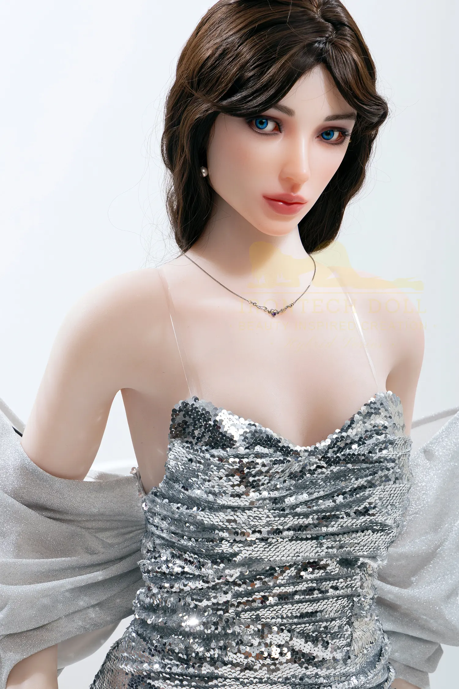 Introducing the epitome of delicate allure:  Doll's Small Breast Sex Doll TPE 162cm S47 Gia.