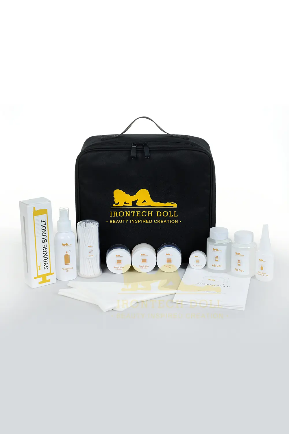 A complete Sex Doll Accessories Repair Kit designed for silicone and TPE products