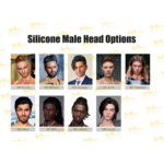 Doll silicone male sex doll head only.
