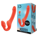 Orange 15.2 cm USB Rechargeable Strapless Strap-On