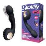 Black 17 cm USB Rechargeable Vibrator