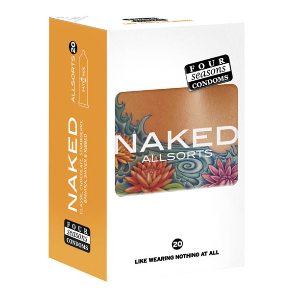 Ultra Thin Lubed Condoms in 6 Styles - 20 Pack