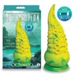Yellow/Green 22.9 cm USB Rechargeable Vibrating Fantasy Dong