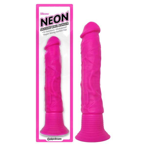 Pink 15.2 cm (6'') Vibrating Dong with Suction Cup Base