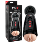 Flesh Vibrating Vagina Masturbator with Suction Cup & Sound Effects