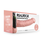 Flesh 18 cm Vibrating Hollow Strap-On