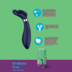 Blue 23.5 cm USB Rechargeable Stimulator