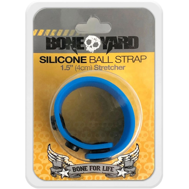 Blue 3-Snap 4 cm Adjustable Ball Stretcher Ring