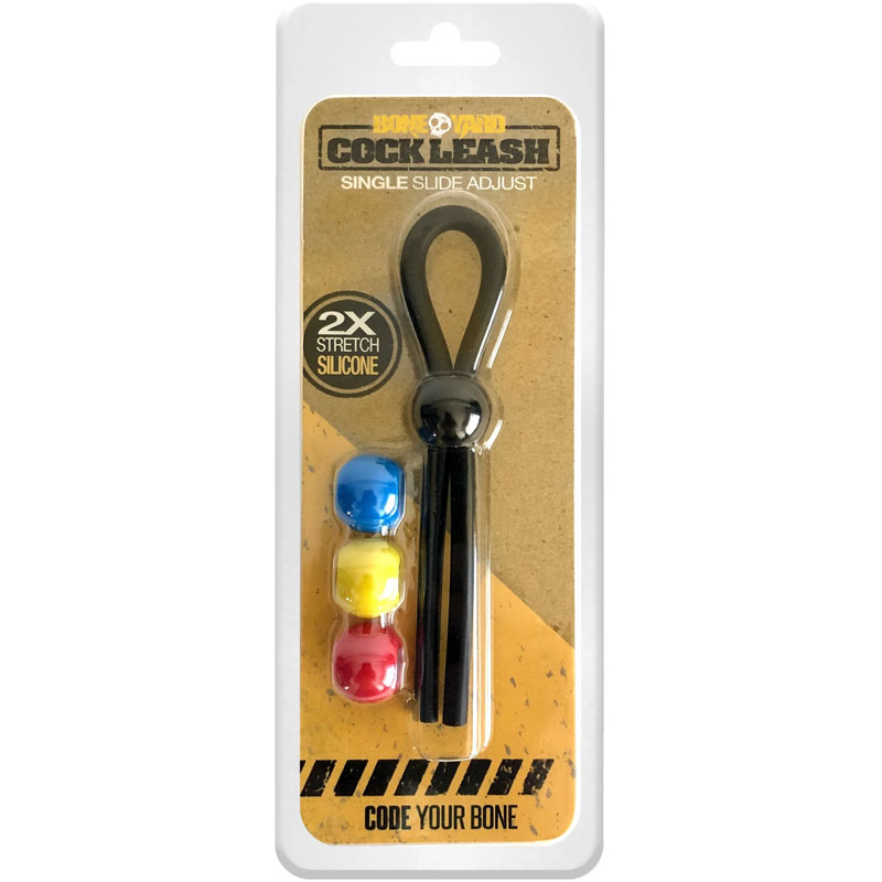 Black Adjustable Cock Lasso Ring
