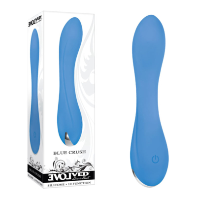 Blue 12 cm USB Rechargeable Mini Vibrator