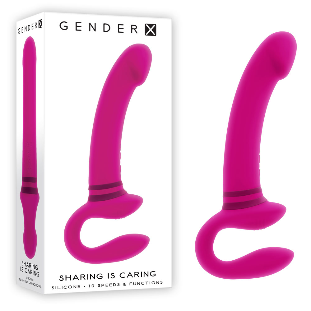 Pink 21.9 cm USB Rechargeable Strapless Strap-On