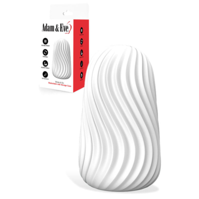 White Stroker Sleeve with Storage Case