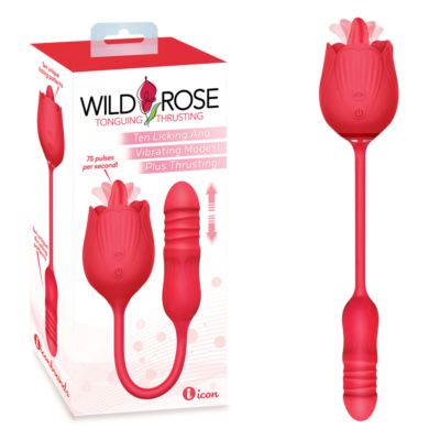 Red USB Rechargeable Air Pulse Stimulator and Vibrator