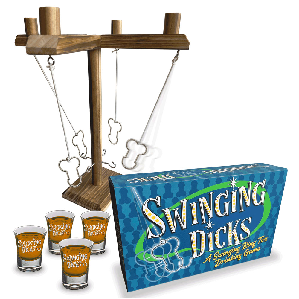 Swinging Ring Toss Drinking Game