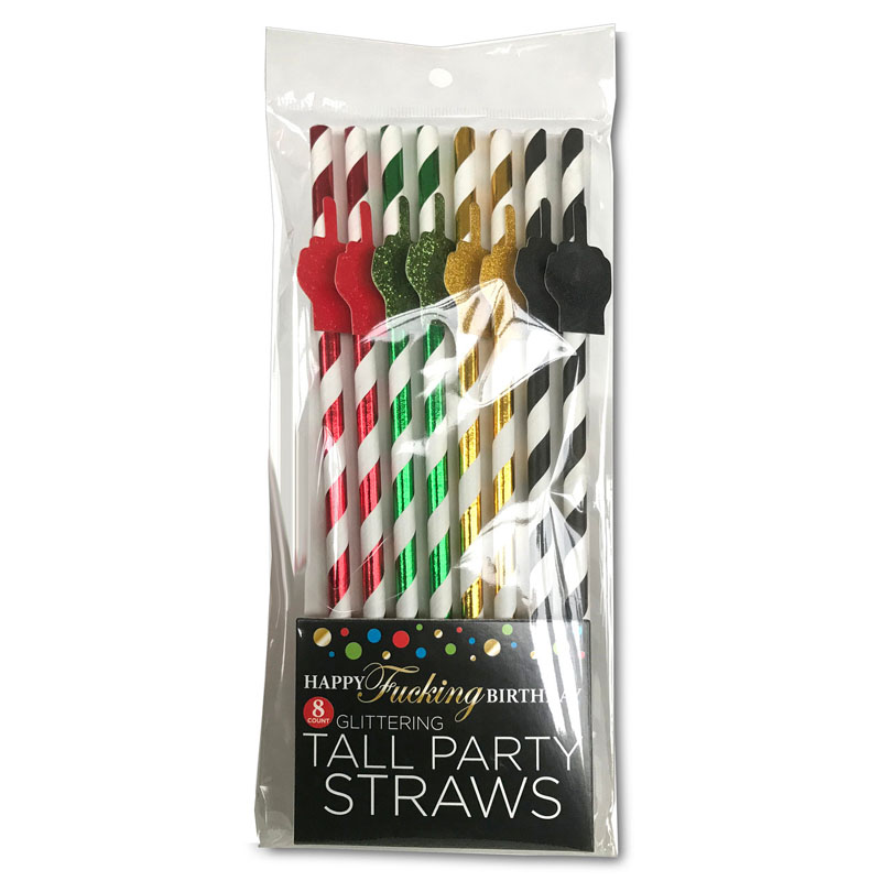 Party Straws - 8 Pack