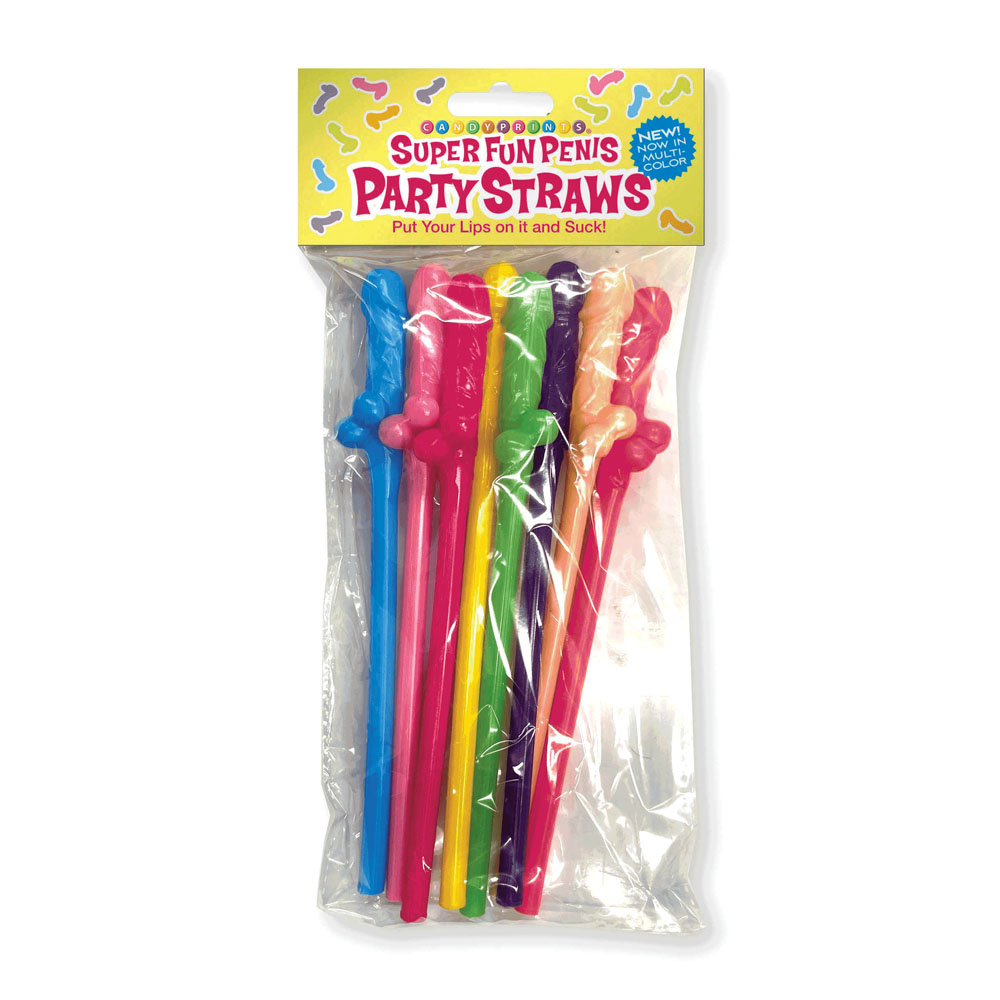 Multi Coloured Dicky Straws - 8 Pack