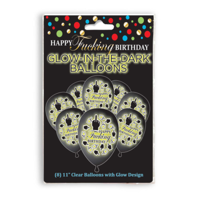 Novelty Birthday Balloons - 8 Pack
