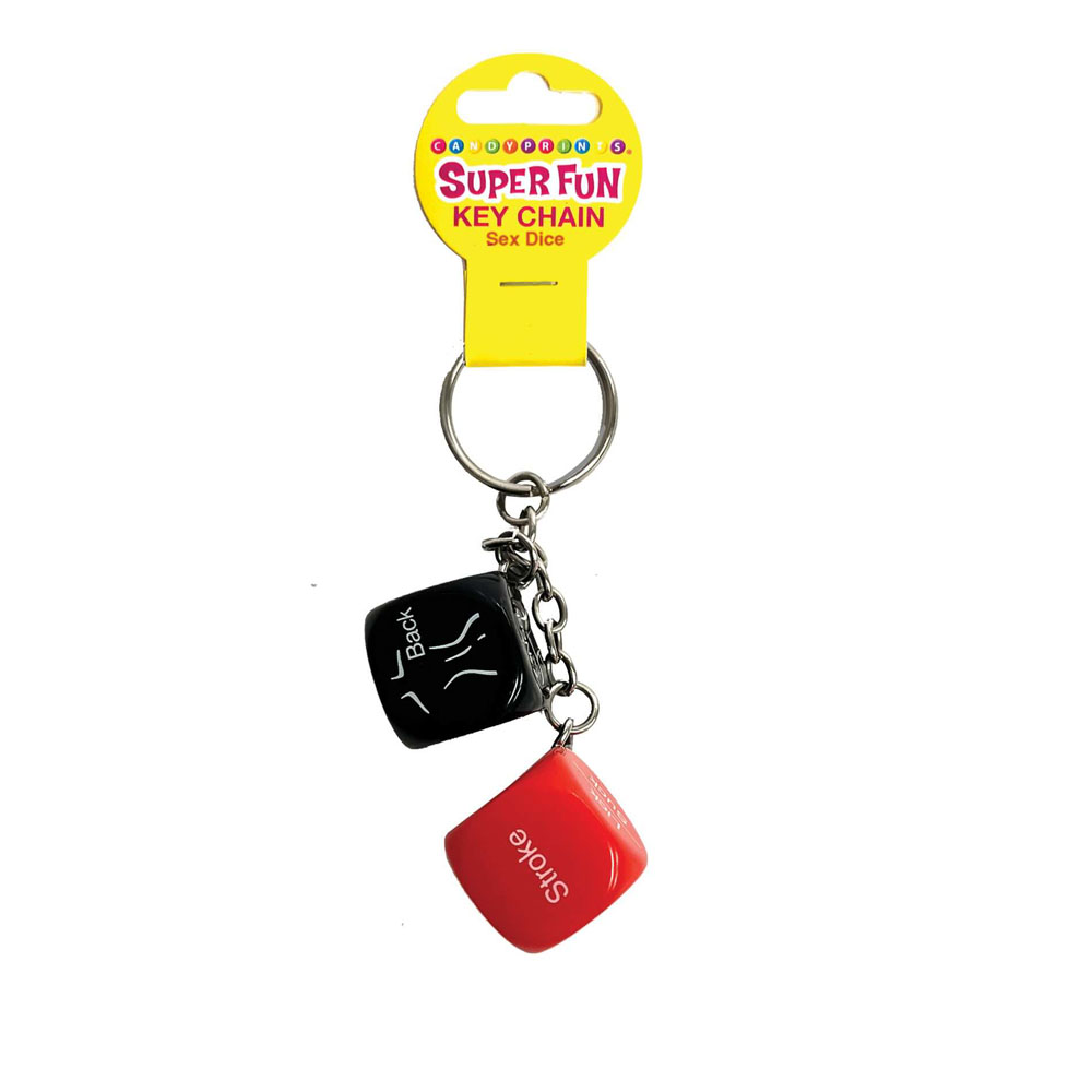 Erotic Dice Novelty Keychain