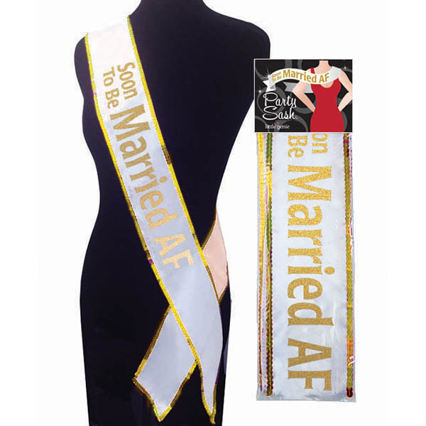 White Bride To Be Sash