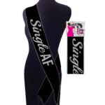 Black Party Sash