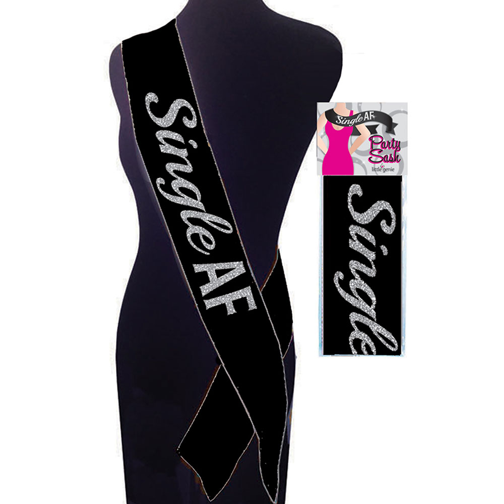 Black Party Sash