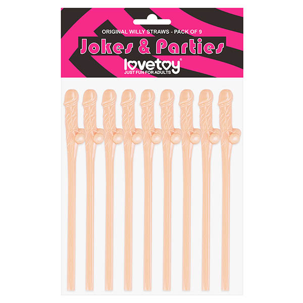 Flesh Dicky Straws - Set of 9
